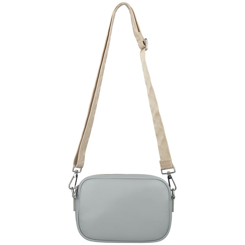 Marimekko Soft Gratha Leather Shoulder Bag Grey