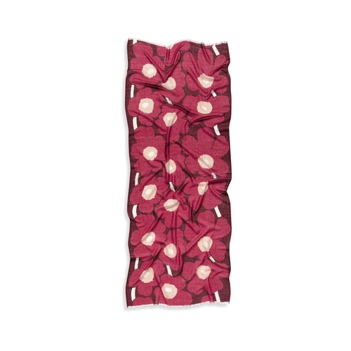 Marimekko Fiore Scarf, Plum