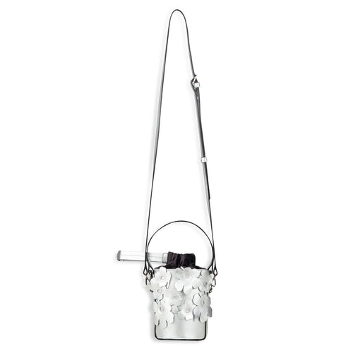 Marimekko Imprint Nano Bucket Bag 3D Unikko, Silver
