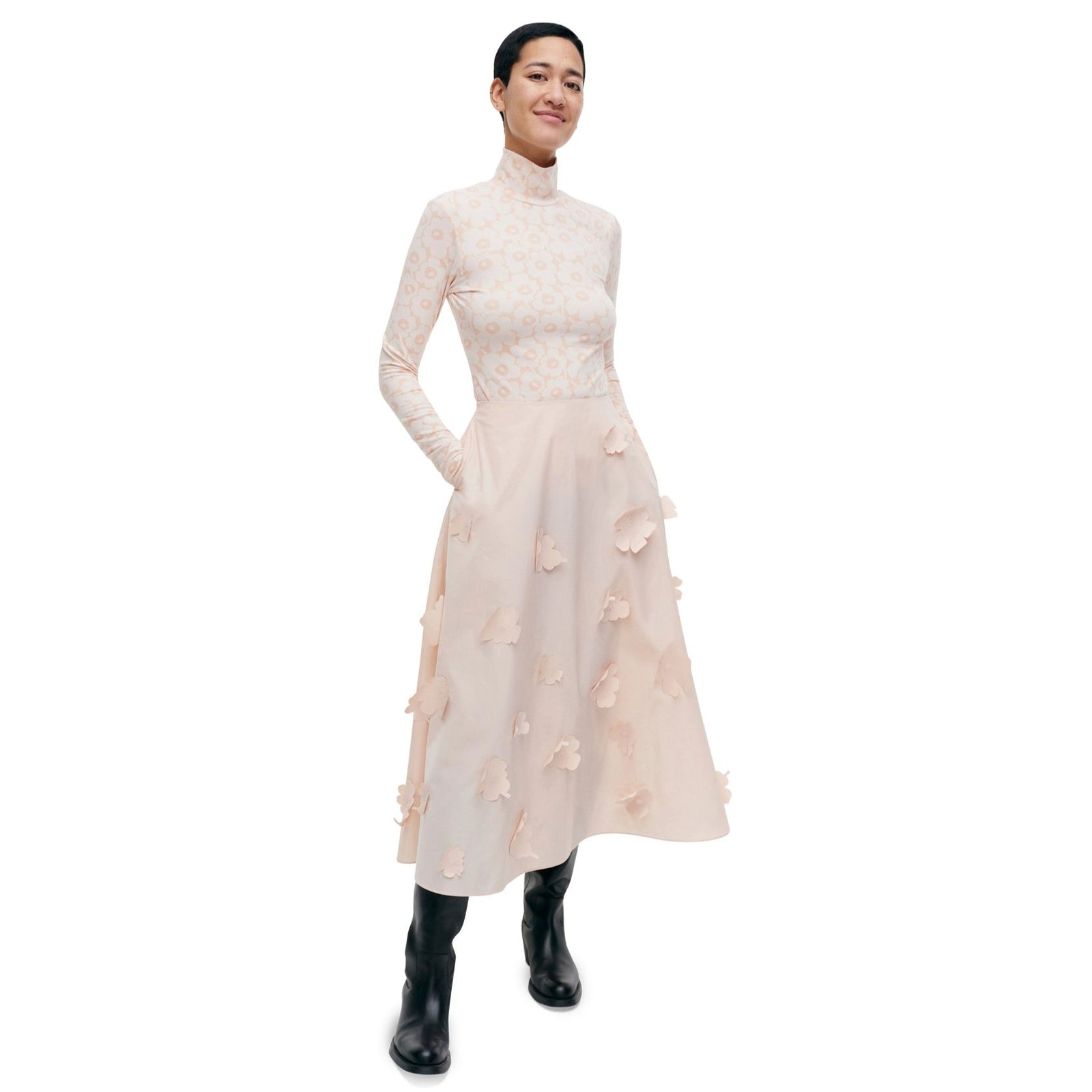 Marimekko Kumarrus Unikko Skirt, Blush Eleish Van Breems Home