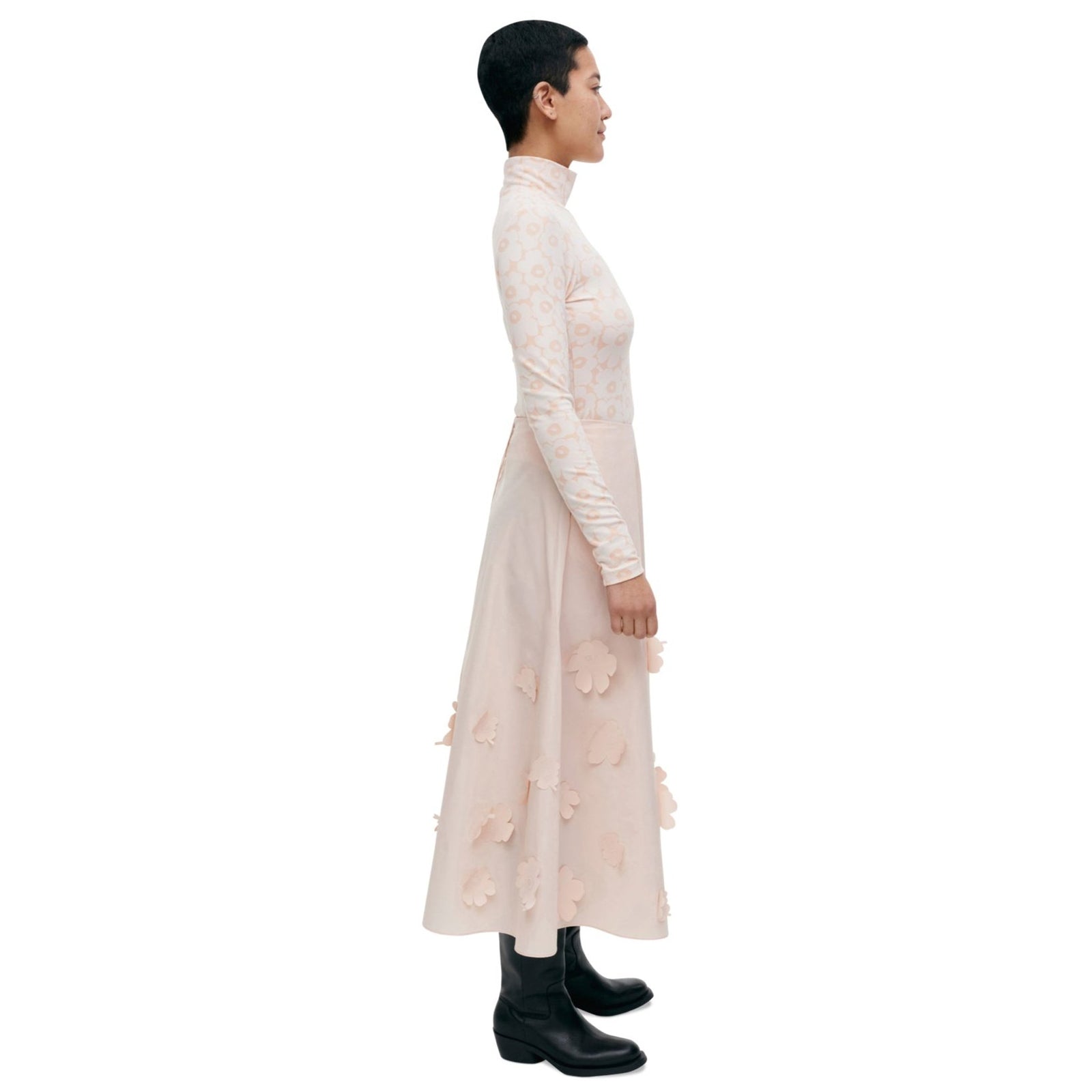 Marimekko Kumarrus Unikko Skirt, Blush Eleish Van Breems Home