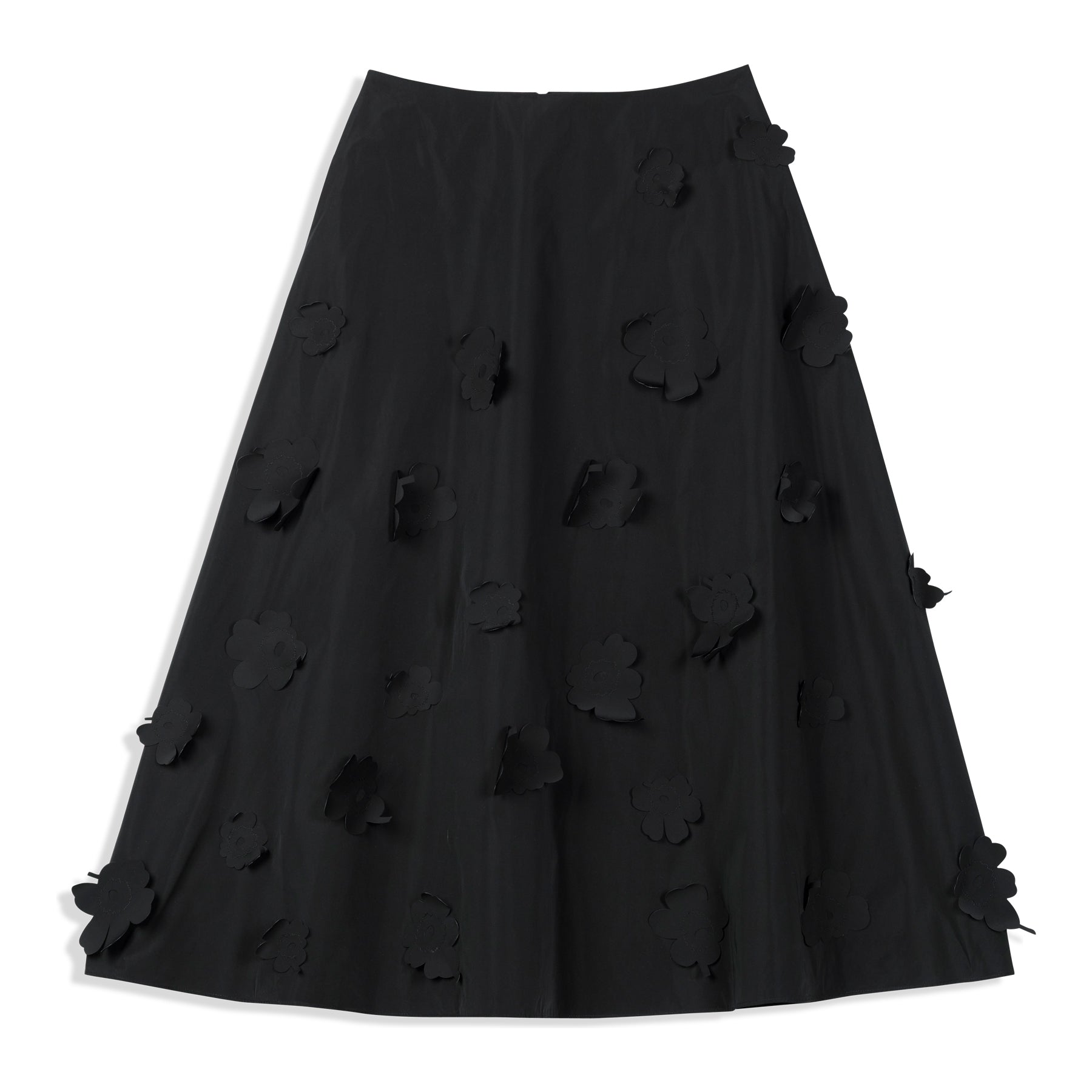 Marimekko Kumarrus Unikko Skirt, Black - Eleish Van Breems Home