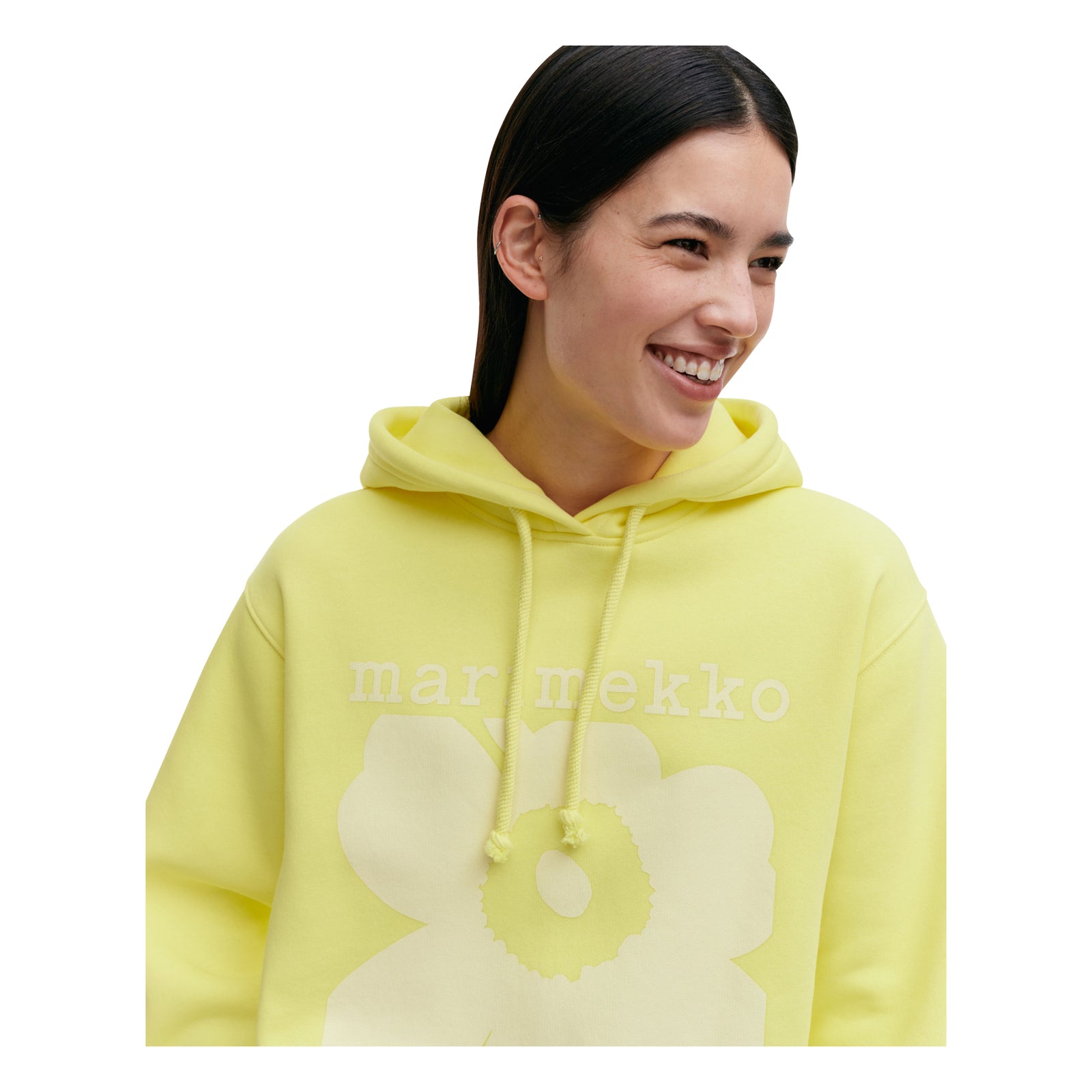 Marimekko Luuppi Unikko Placement Hoodie, Yellow Eleish Van Breems Home
