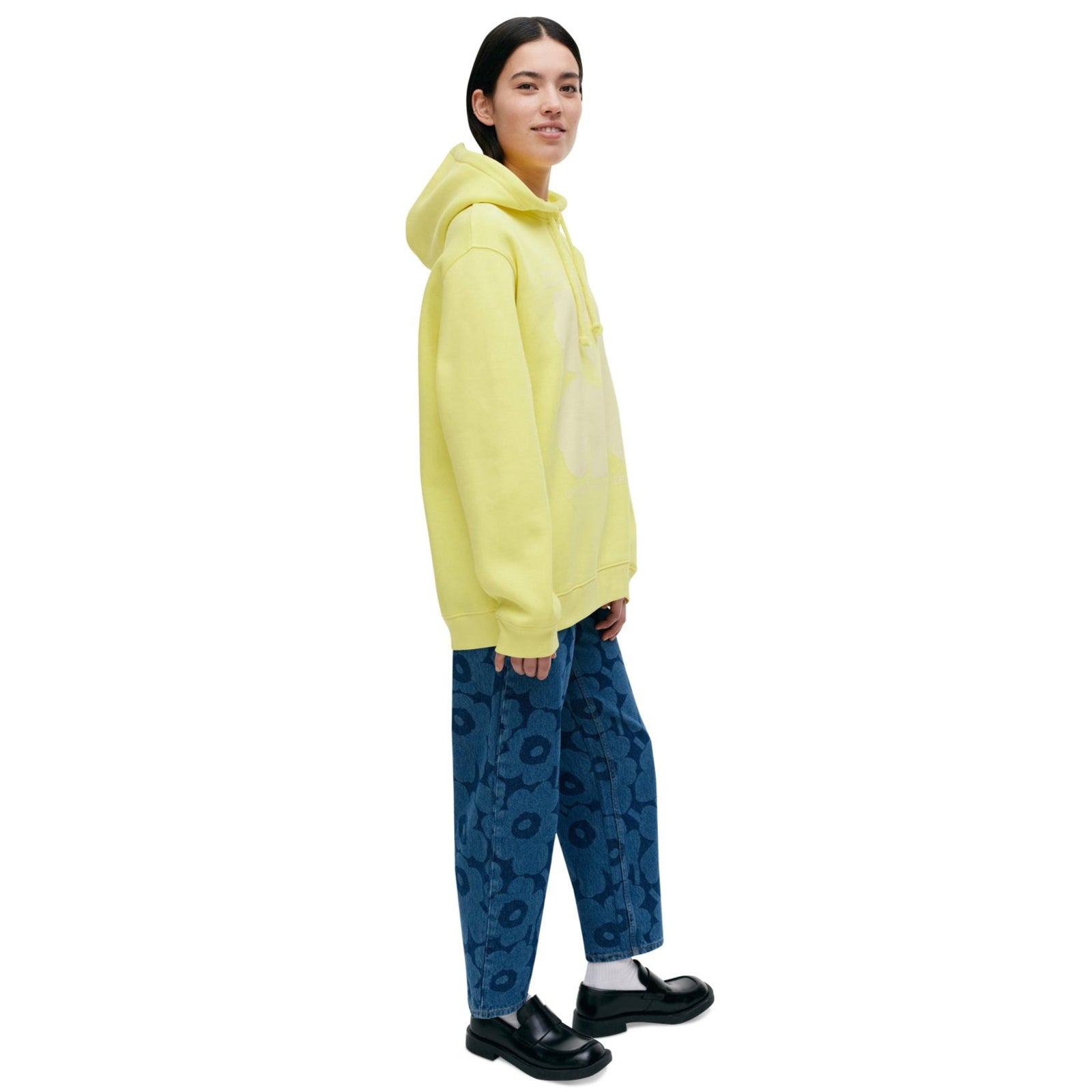 Marimekko Luuppi Unikko Placement Hoodie, Yellow Eleish Van Breems Home
