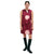 Marimekko Siluetti Unikko Cotton Satin Dress, Pink & Burgandy Eleish Van Breems Home