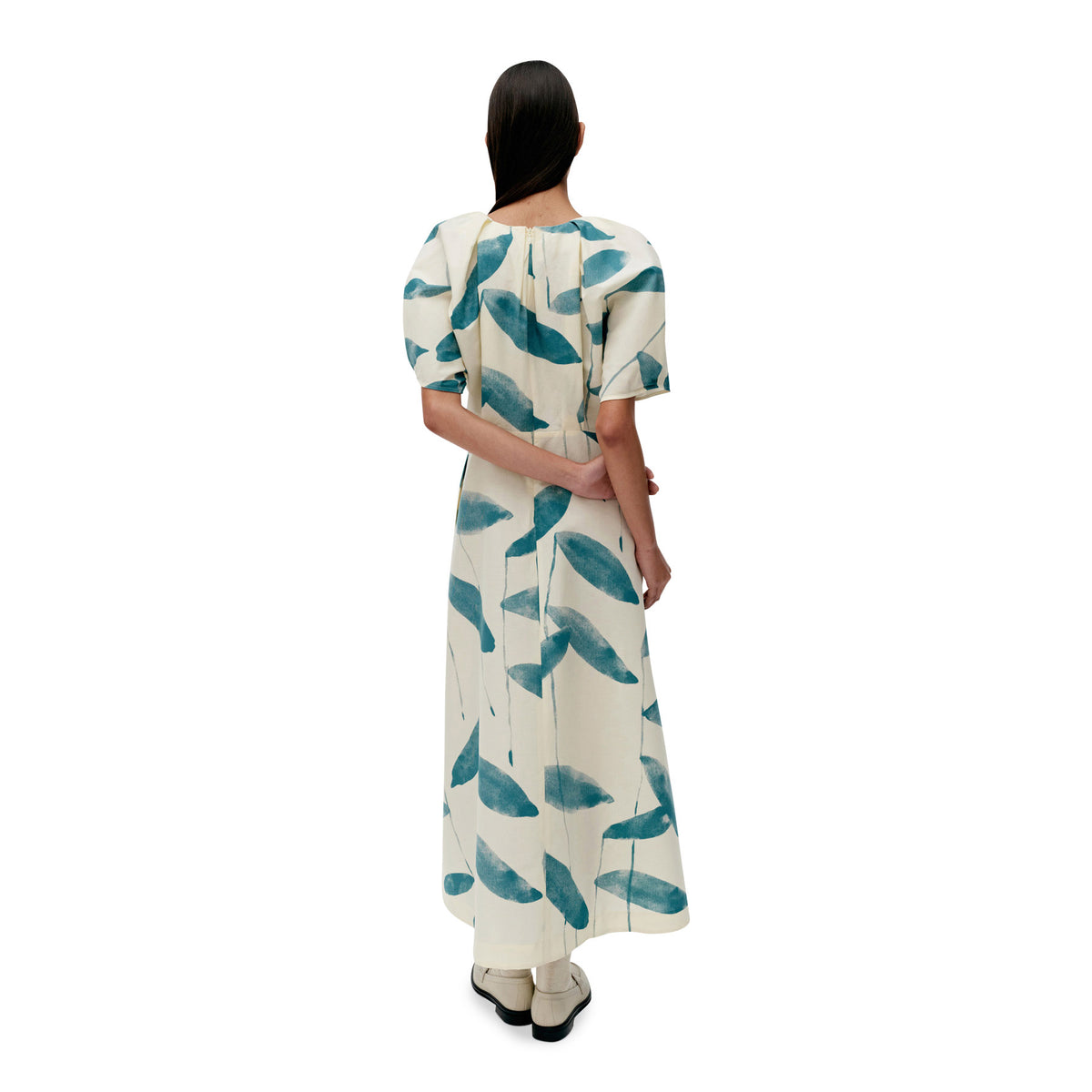 Marimekko Anatomia Paju Dress, Light Yellow & Dark Green Eleish Van Breems Home