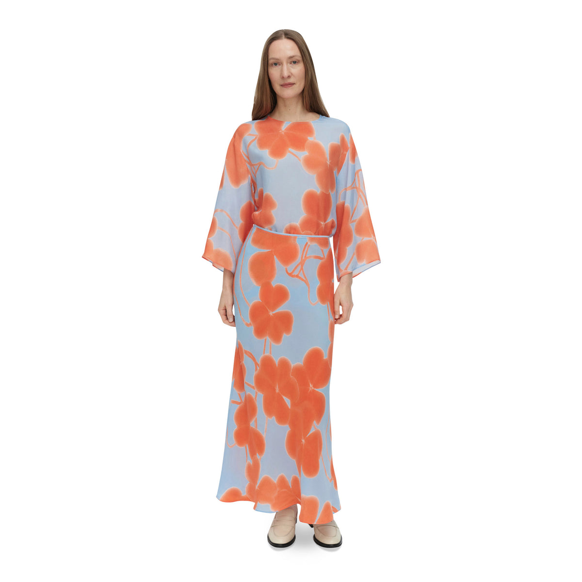 Marimekko Ekspressio Ketunleipä Skirt Blue, Orange &amp; Pink Eleish Van Breems Home