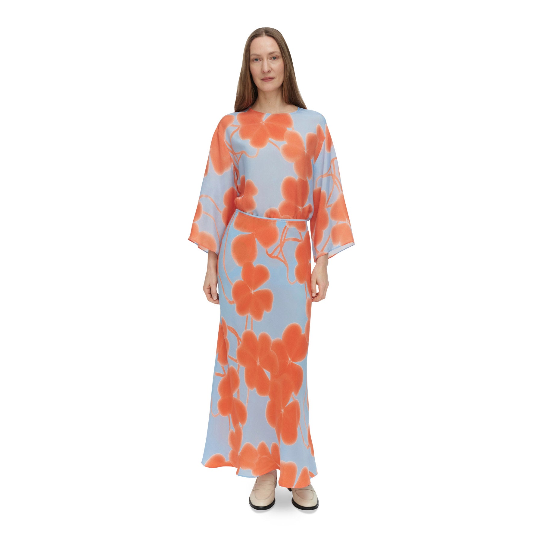 Marimekko Ekspressio Ketunleipä Skirt Blue, Orange & Pink Eleish Van Breems Home