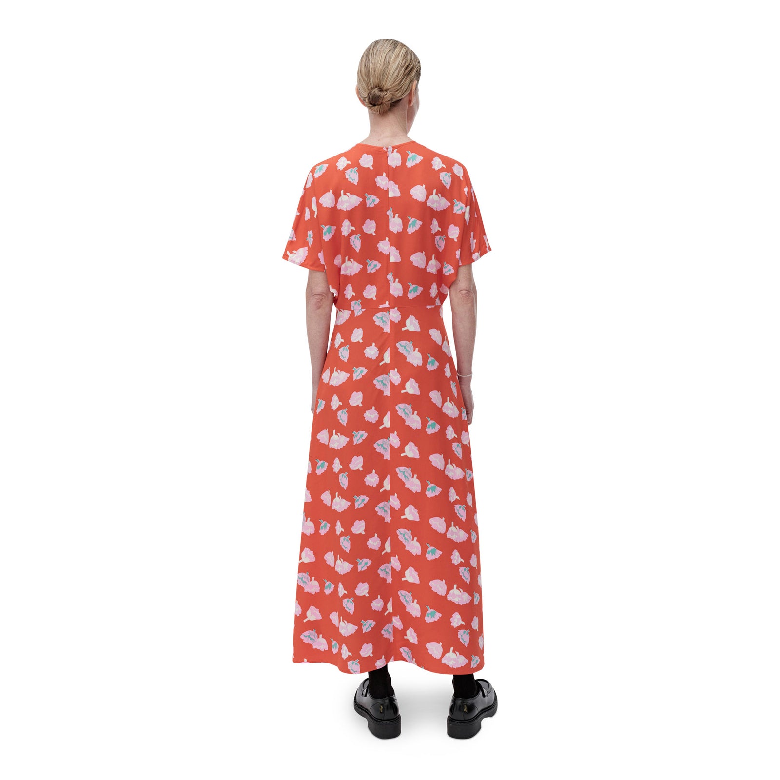 green emerald velvet dress Marimekko Heleä Suitsuke Dress In Red, Rose & Mint Green