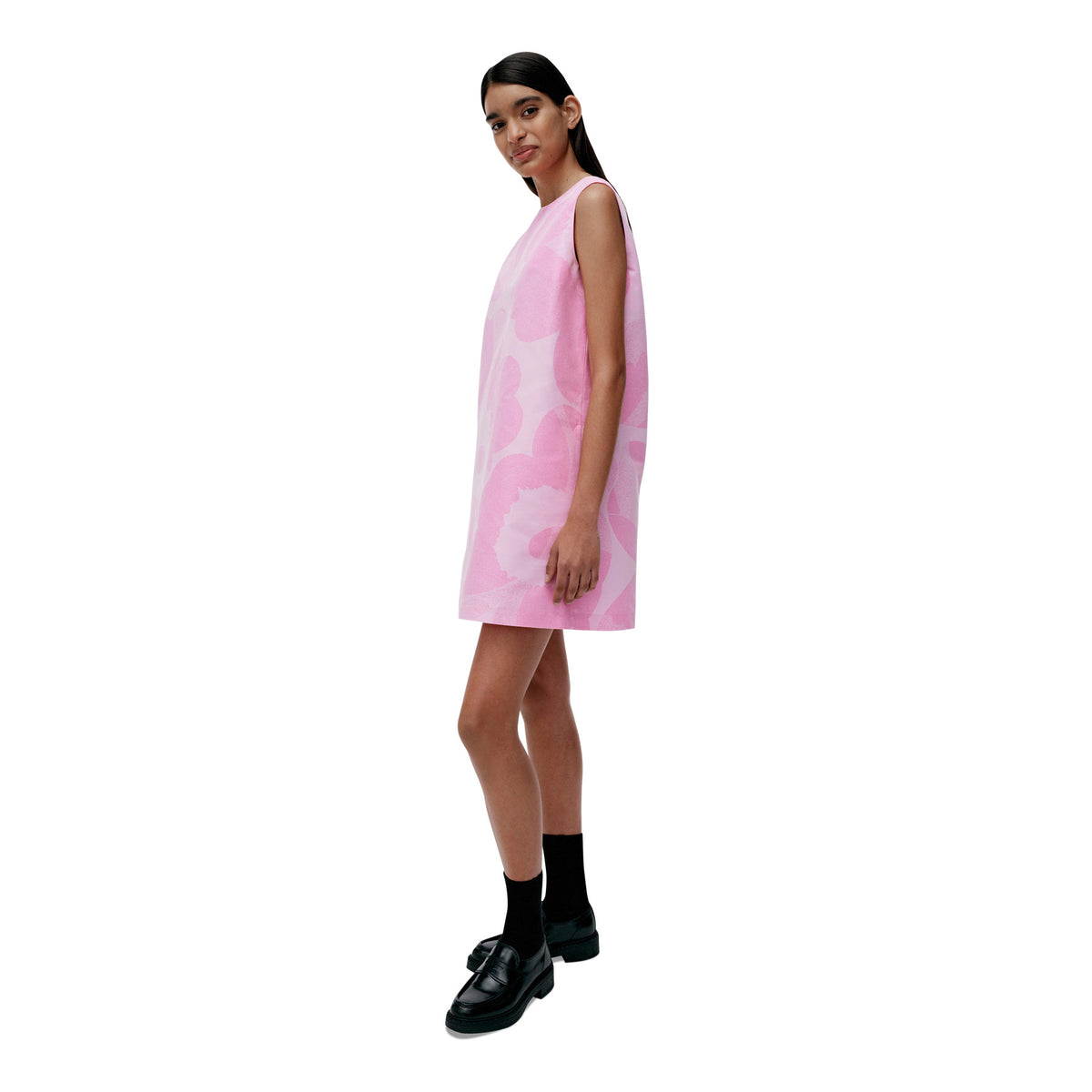 Marimekko Sopiva Unikko Dress, Light Pink Eleish Van Breems Home