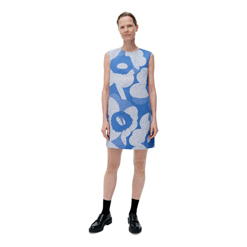 Marimekko Sopiva Unikko Dress, Blue