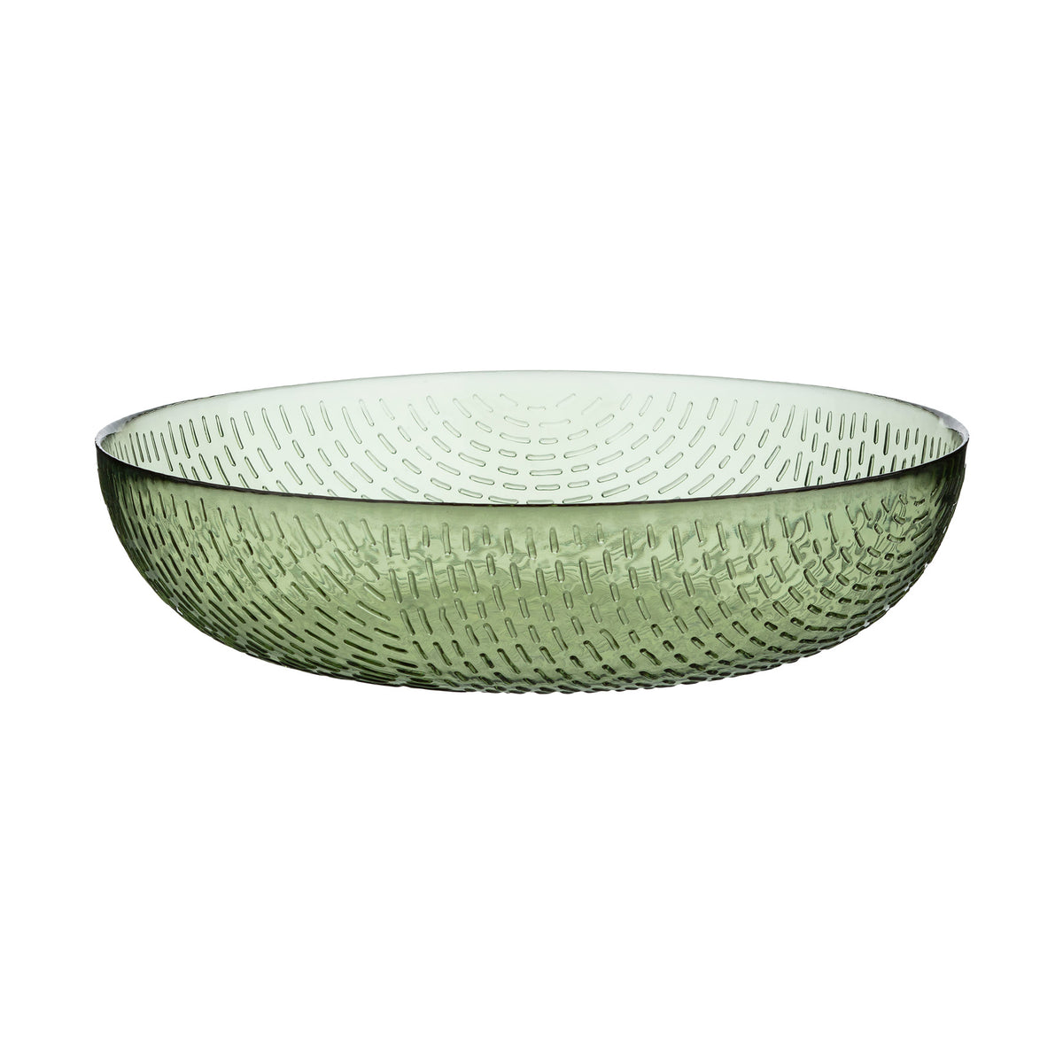 Marimekko Syksy Serving Bowl Green Glass Eleish Van Breems Home