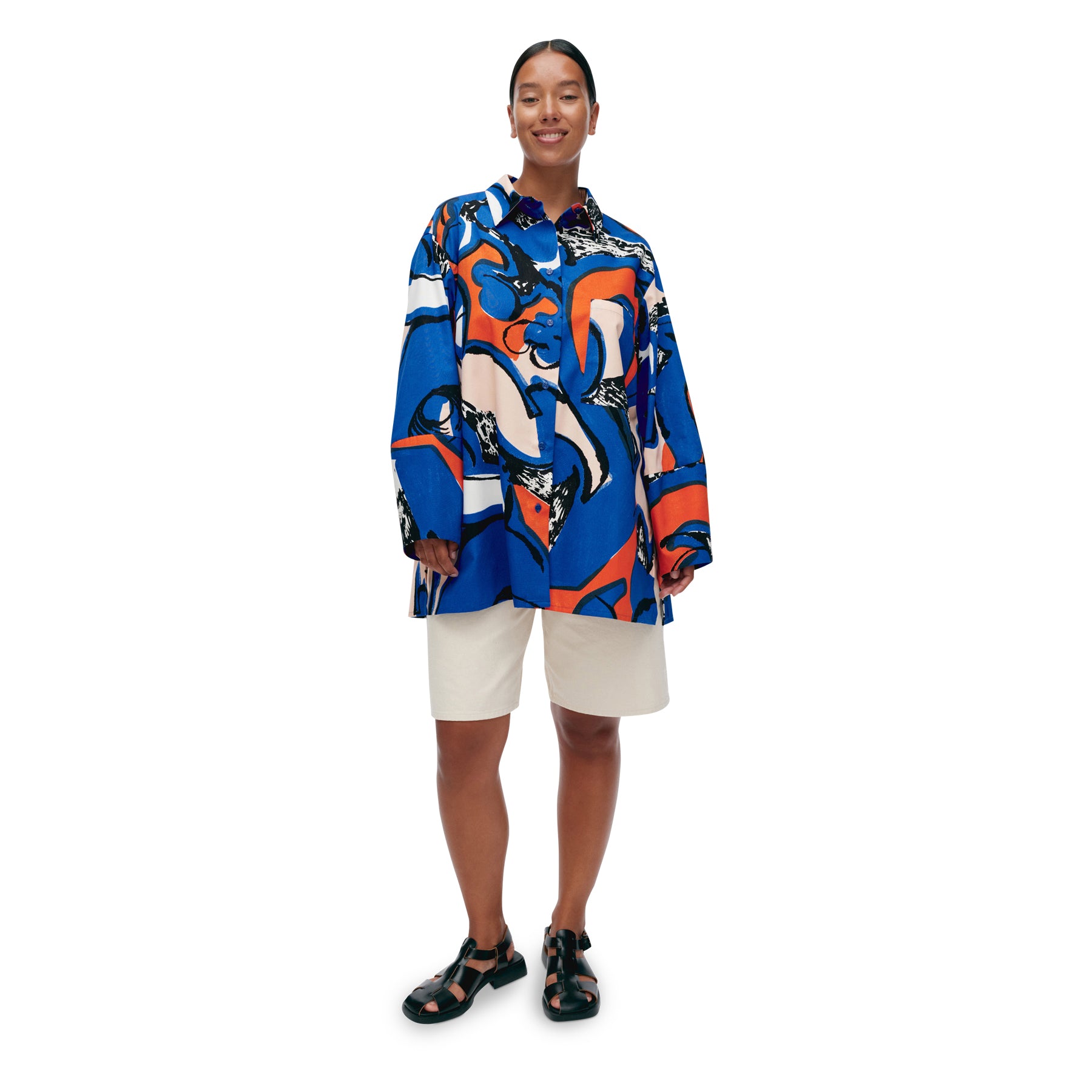 Marimekko Kukkavera Eldfamn Cotton Shirt - Eleish Van Breems Home