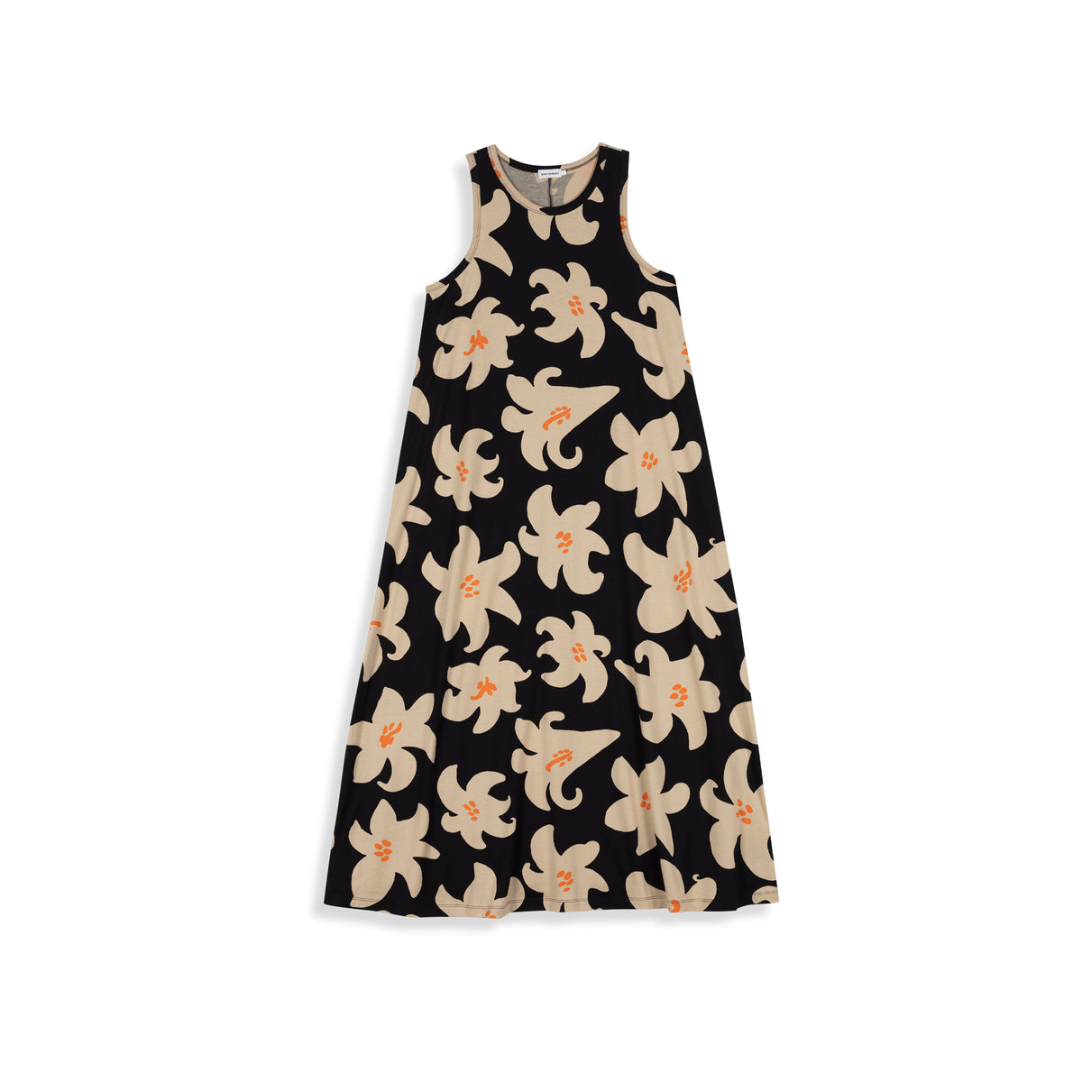 Liplatus Villinarsissi Dress in Black & Orange Eleish Van Breems Home