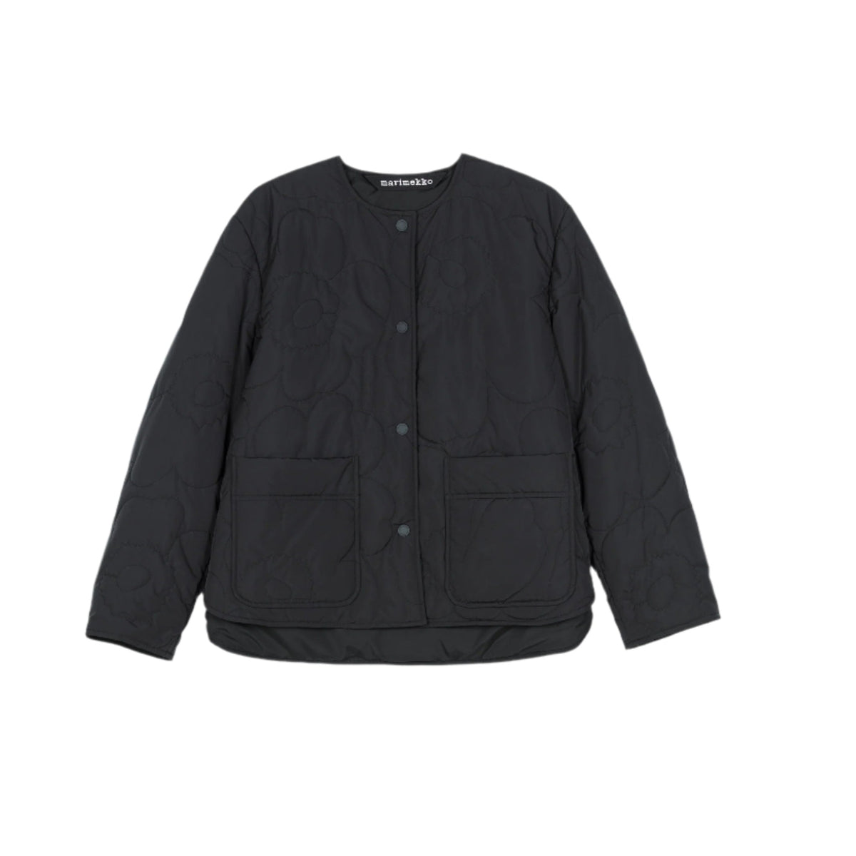 Marimekko Kapseli Piirto Unikko Lightweight Padded Coat Black Eleish Van Breems Home