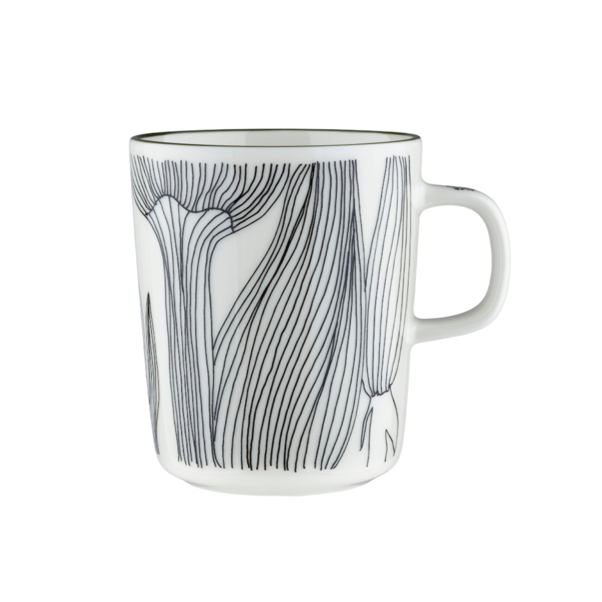 Marimekko Oiva / Kukat Puhkeavat Mug Forest Green Eleish Van Breems Home