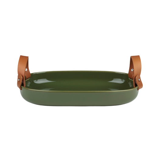 Marimekko Oiva / Iso Koppa Serving Platter in Harvest Green