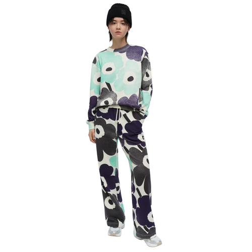 Marimekko Leiot Unikko Kioski Sweatshirt, Mint and Violet