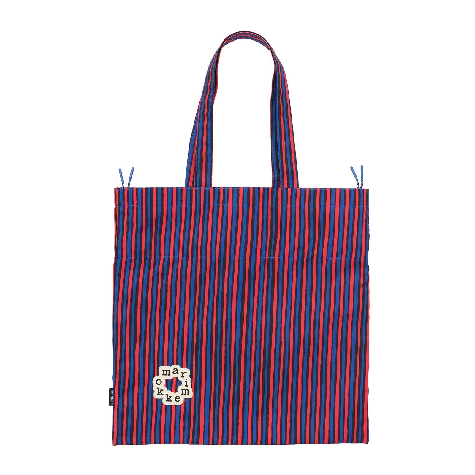 Marimekko Metka Piccolo Kioski Shoulder Bag, Blue and Red Eleish Van Breems Home