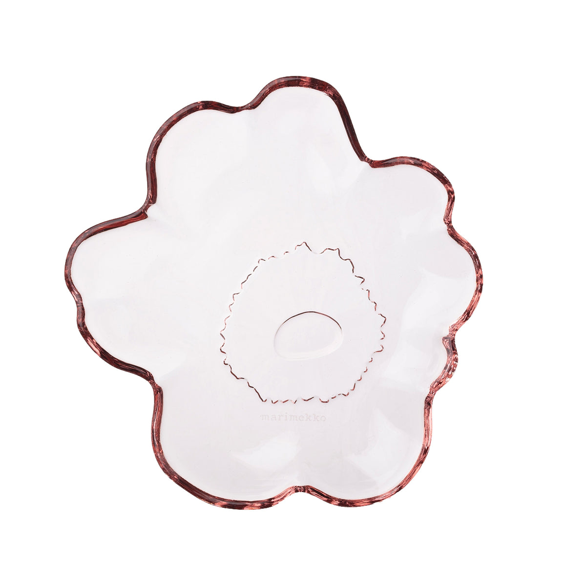 Marimekko Unikko Glass Plate, Pink Eleish Van Breems Home