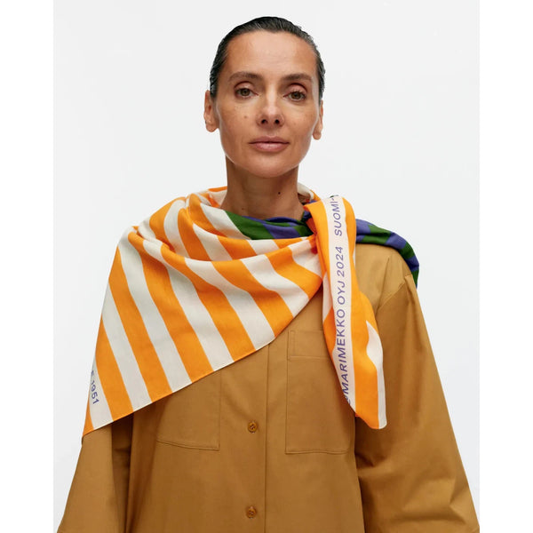 【2024SS】marimekko マリメッコ/ Jahha Merirosvo スカーフ Marimekko Jåhha Merirosvo Cotton & Silk Scarf - Eleish Van