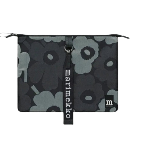 Marimekko Sleeve 15" Unikko Laptop Sleeve, Grey/Black