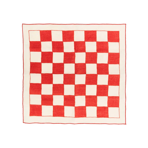Chessboard Linen Napkins (Set of 4)