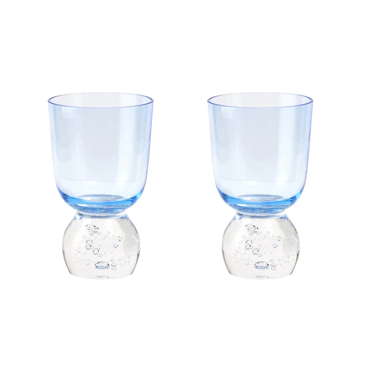 Hand Blown Bubble Glass Tumbler Set Of 2 Eleish Van Breems Home