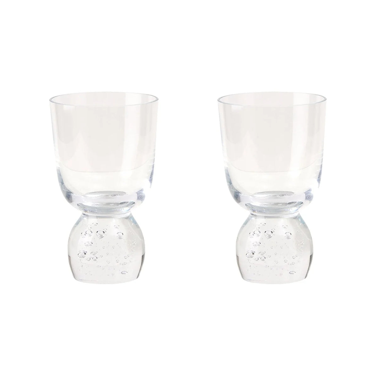 Hand Blown Bubble Glass Tumbler Set Of 2 Eleish Van Breems Home