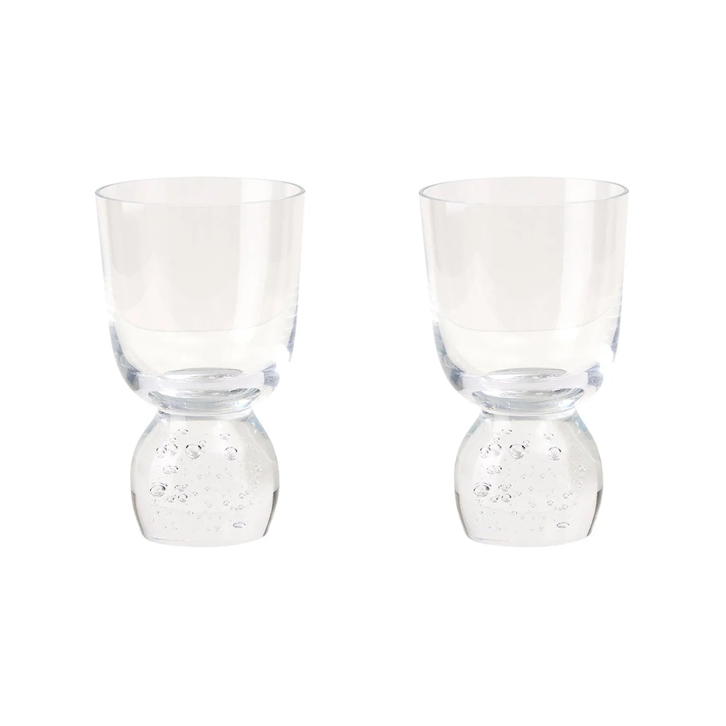 Hand Blown Bubble Glass Tumbler Set Of 2 Eleish Van Breems Home