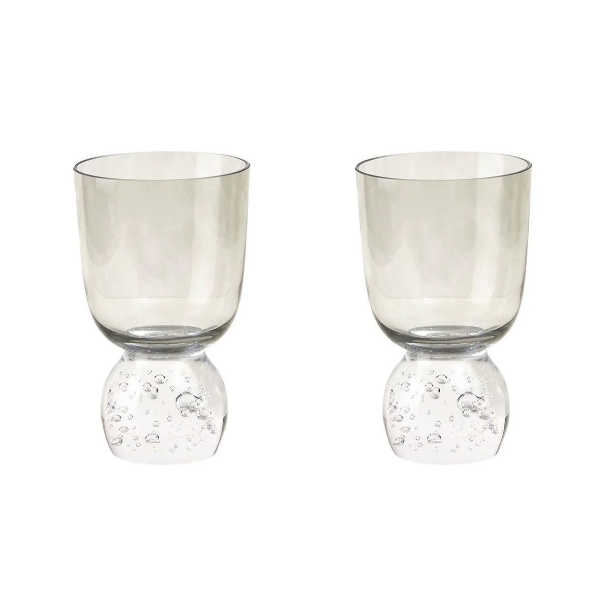 Hand Blown Bubble Glass Tumbler Set Of 2 Eleish Van Breems Home