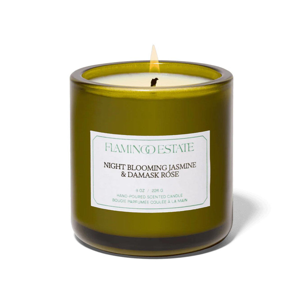 Flamingo Estate Night Blooming Jasmine &amp; Damask Rose Candle 8oz Eleish Van Breems Home
