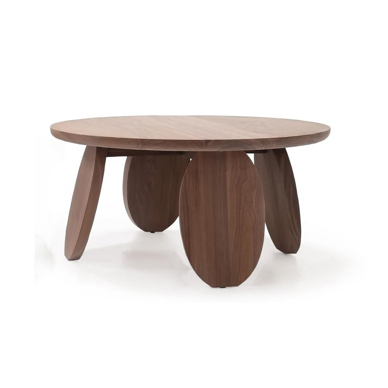 Olive Round Coffee Table in Walnut Finish Eleish Van Breems Home