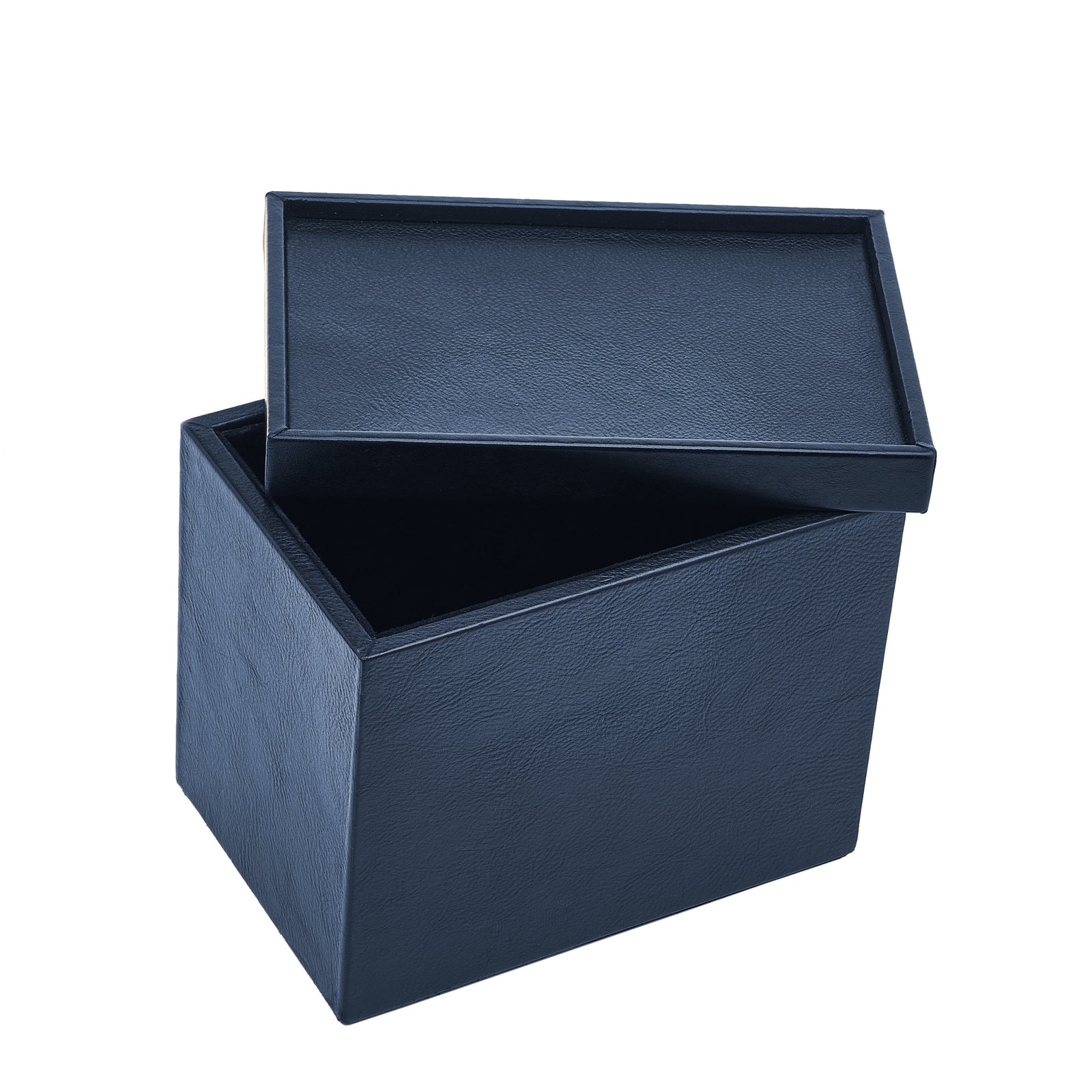 Leather Keepsake Boxes Set Of 6, Blu Oltremare Eleish Van Breems Home