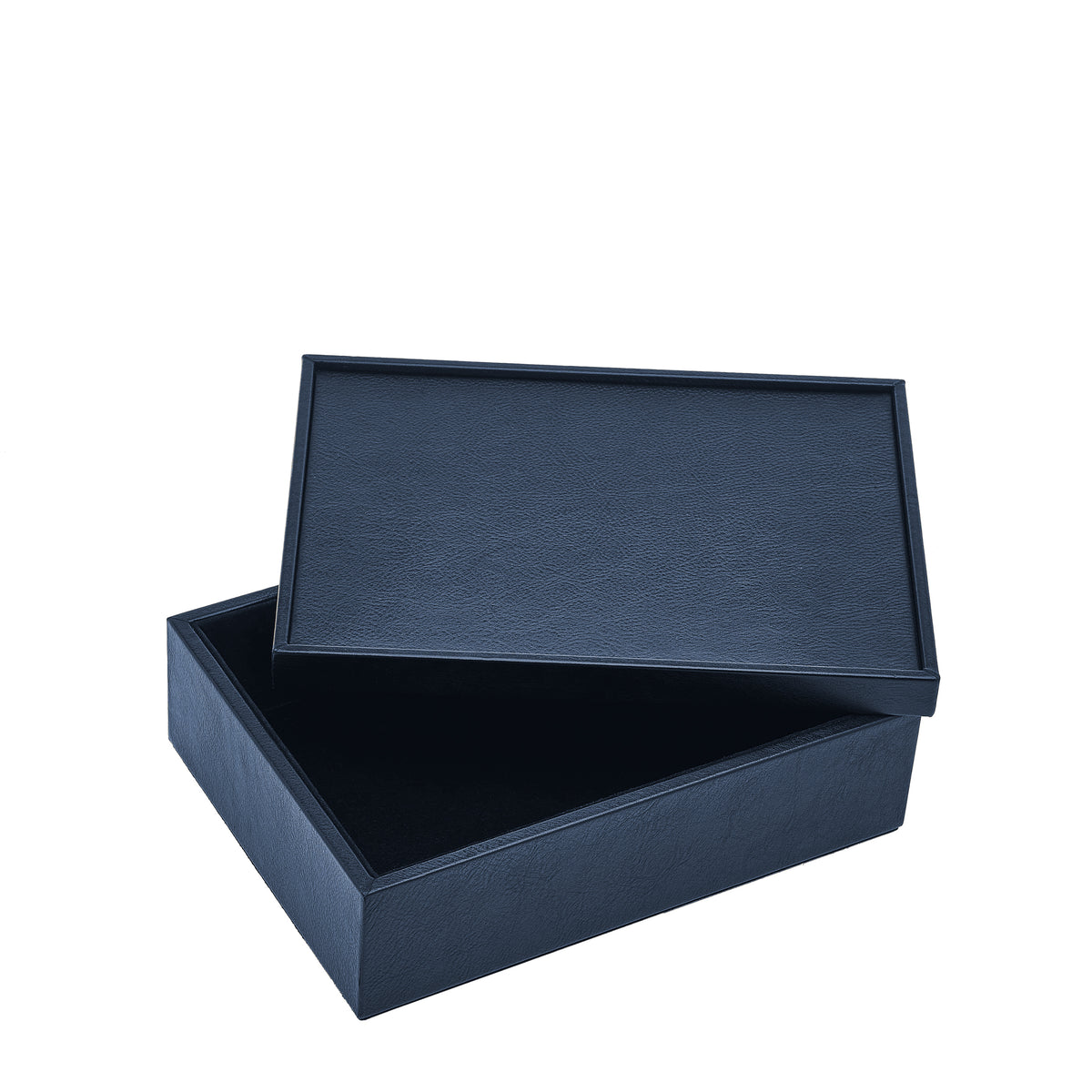 Leather Keepsake Boxes Set Of 6, Blu Oltremare Eleish Van Breems Home