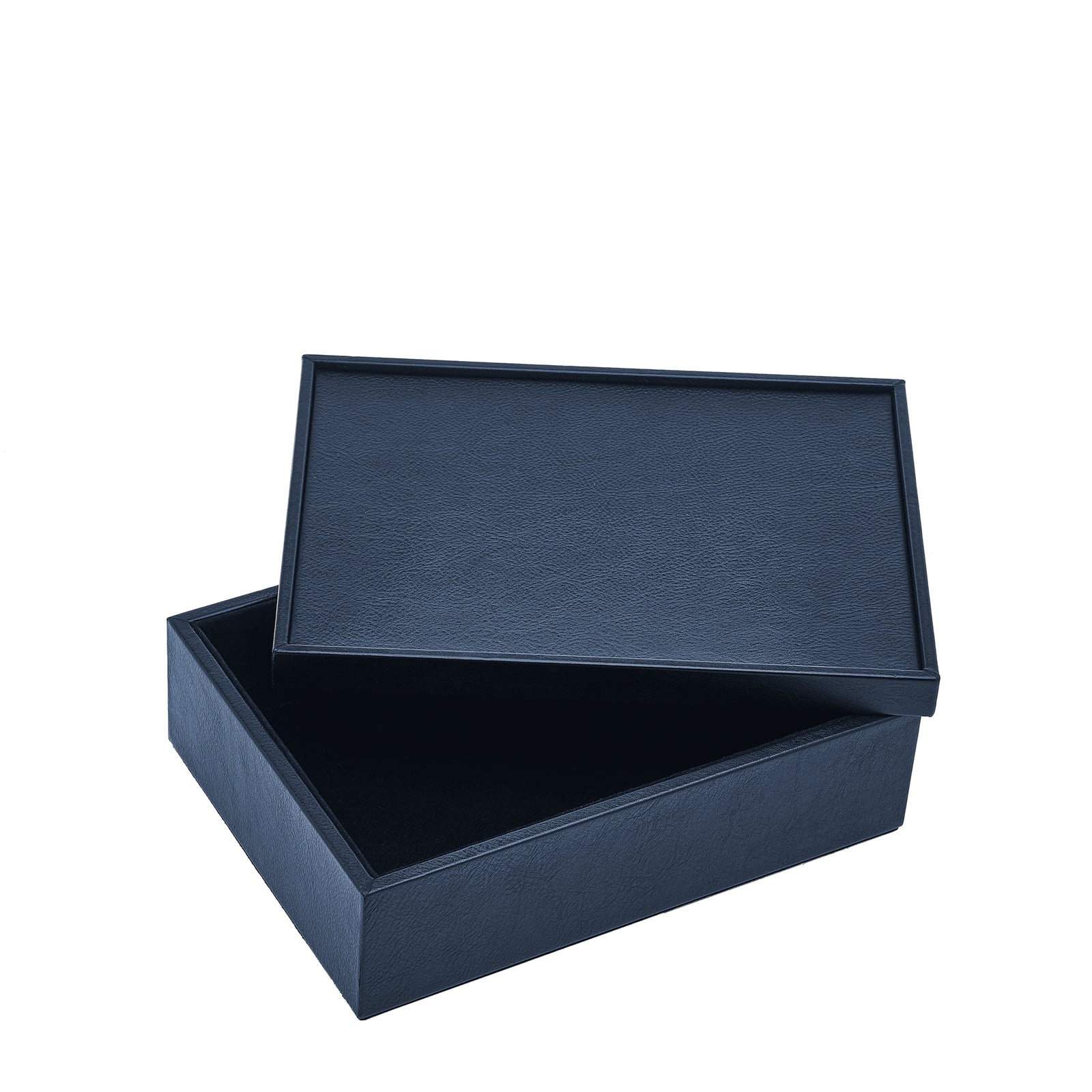 Leather Keepsake Boxes Set Of 6, Blu Oltremare Eleish Van Breems Home