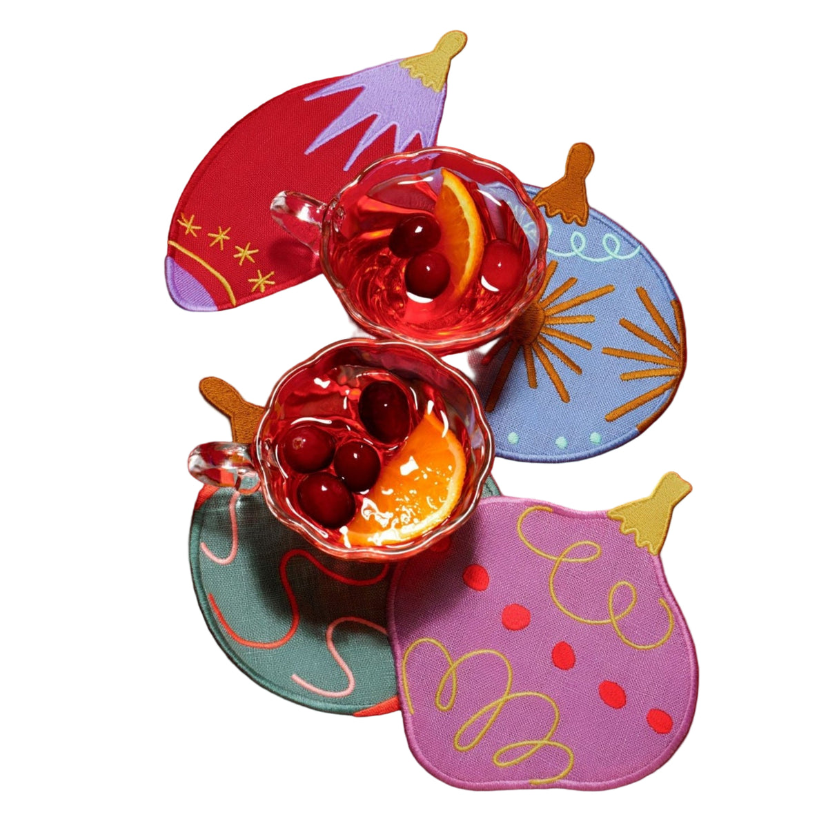 Deck the Halls Cocktail Napkins, Set of 4 Eleish Van Breems Home