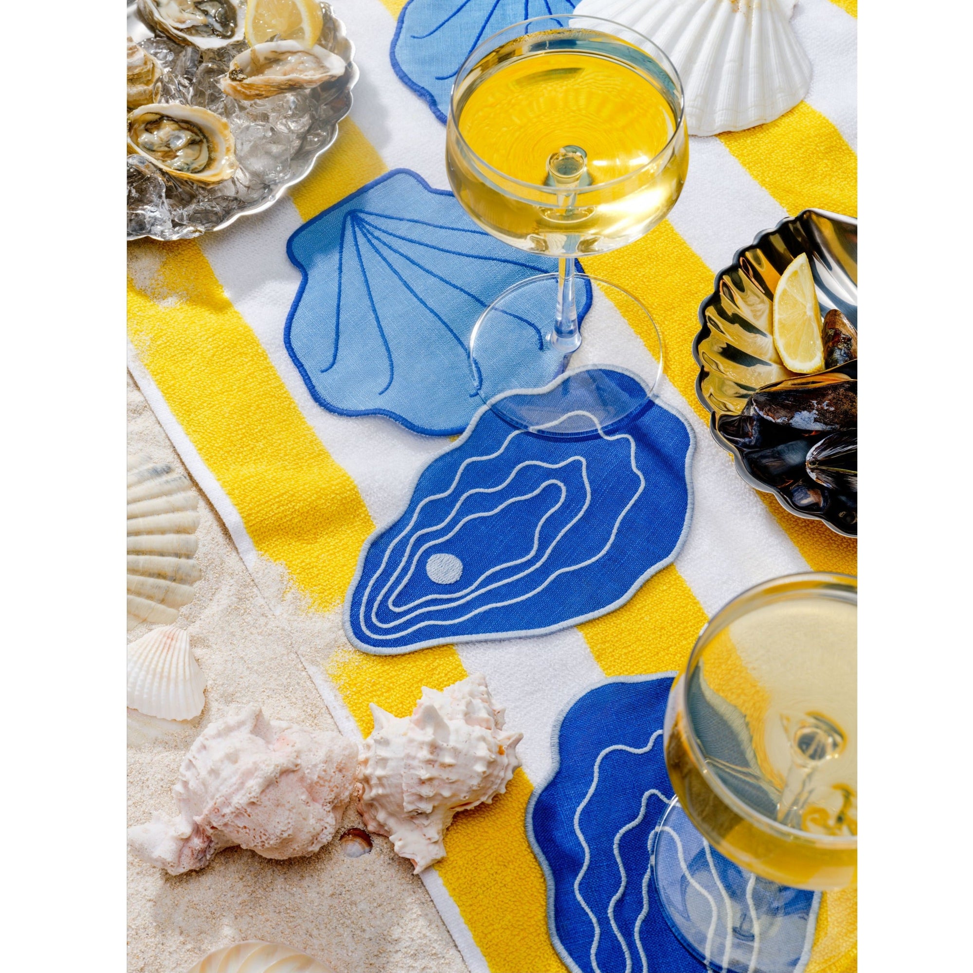 Shell Cocktail Napkins, Set of 4 Eleish Van Breems Home