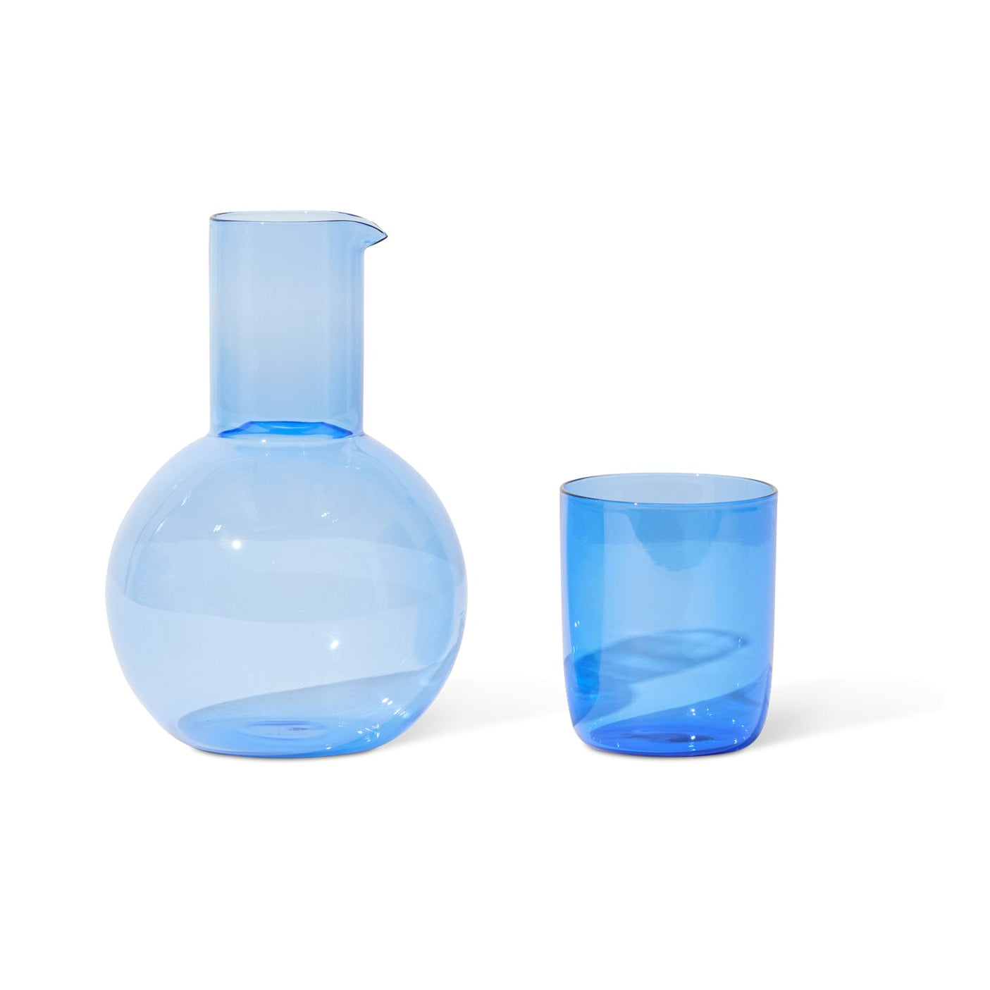 Belly Carafe & Cup Set, Blue Eleish Van Breems Home