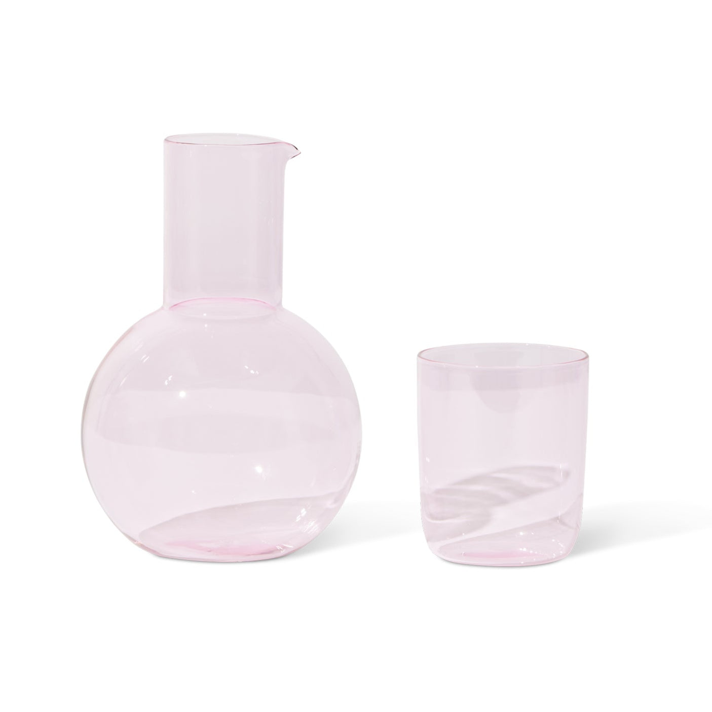 Belly Carafe & Cup Set, Pink Eleish Van Breems Home