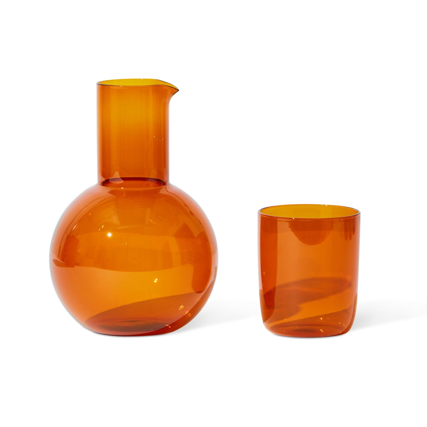 Belly Carafe & Cup Set, Amber Eleish Van Breems Home