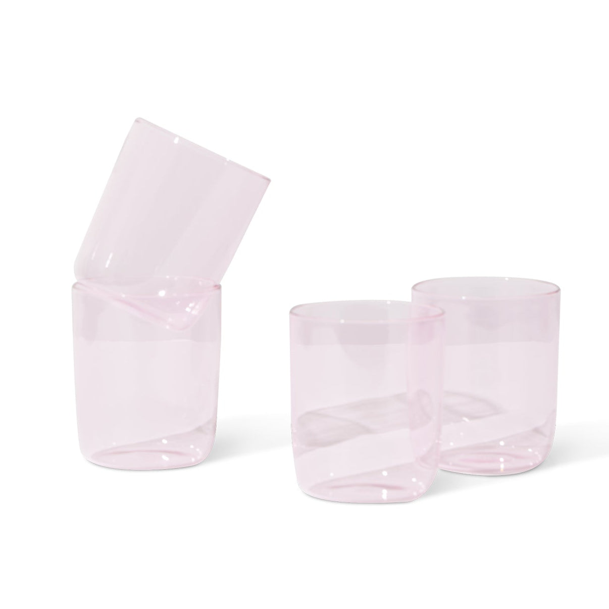 Belly Cups, Set of 4, Pink Eleish Van Breems Home