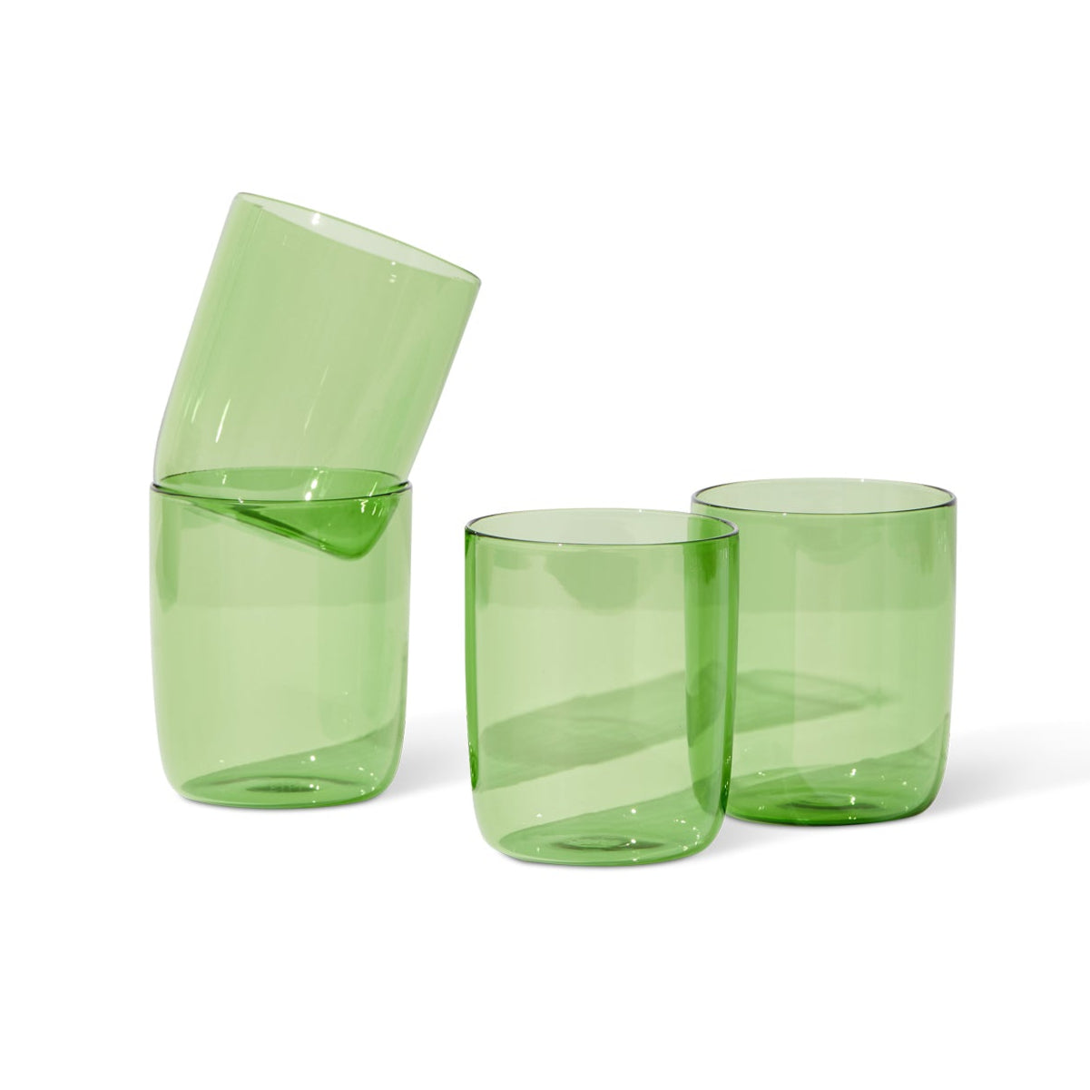 Belly Cups, Set of 4, Green Eleish Van Breems Home