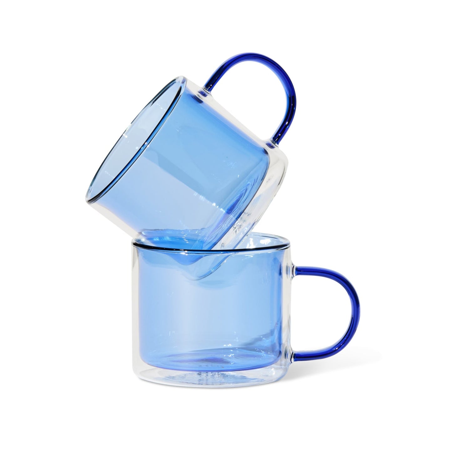 Double Trouble Cups, Set of 2, Blue Eleish Van Breems Home