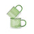 Double Trouble Cups, Set of 2, Green Eleish Van Breems Home