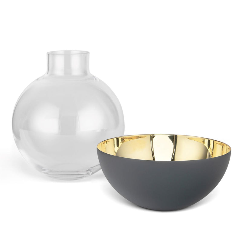 Pomme Vase, Dark Grey, Medium