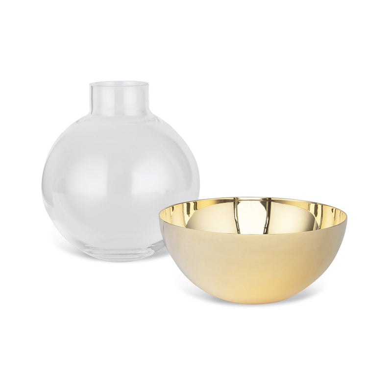 Pomme Vase, Brass, Medium