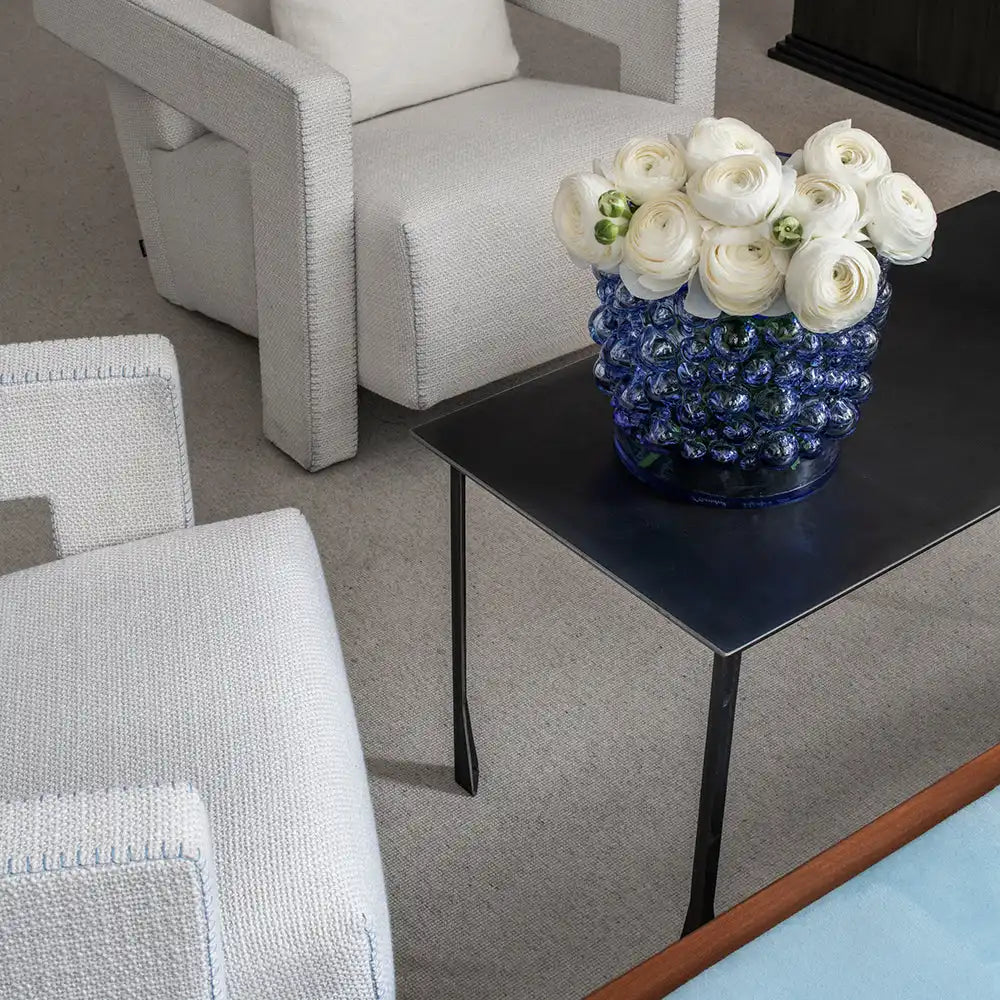 Ebba Vase Steel Blue Large Eleish Van Breems Home