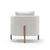 Sullivan Club Chair in Sky Salt Walnut Base Eleish Van Breems Home