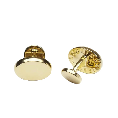 Skultuna Oval Gold Plated Cufflinks